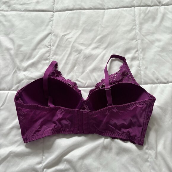 Maidenfore Casual Comfort Convertible Wirefree Bralette Purple Womens Size 38C - Picture 4 of 6